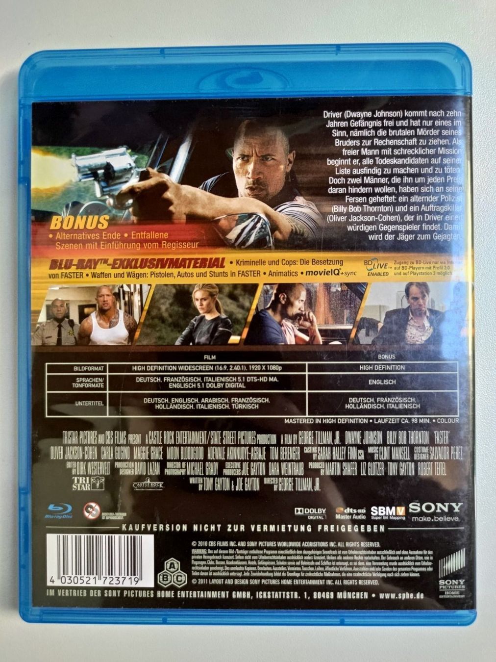 Tous les DVDs: Faster – D'occasion à Liestal par Kratzilla 2