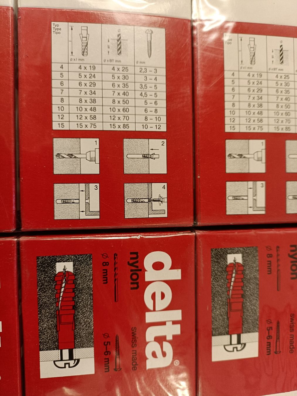 Ancore: Dübel delta 8x38 mm 24 Pack à100 Stück – Nuovo (secondo la descrizione) da Magglingen/Macolin venduto da Rmitalles 1