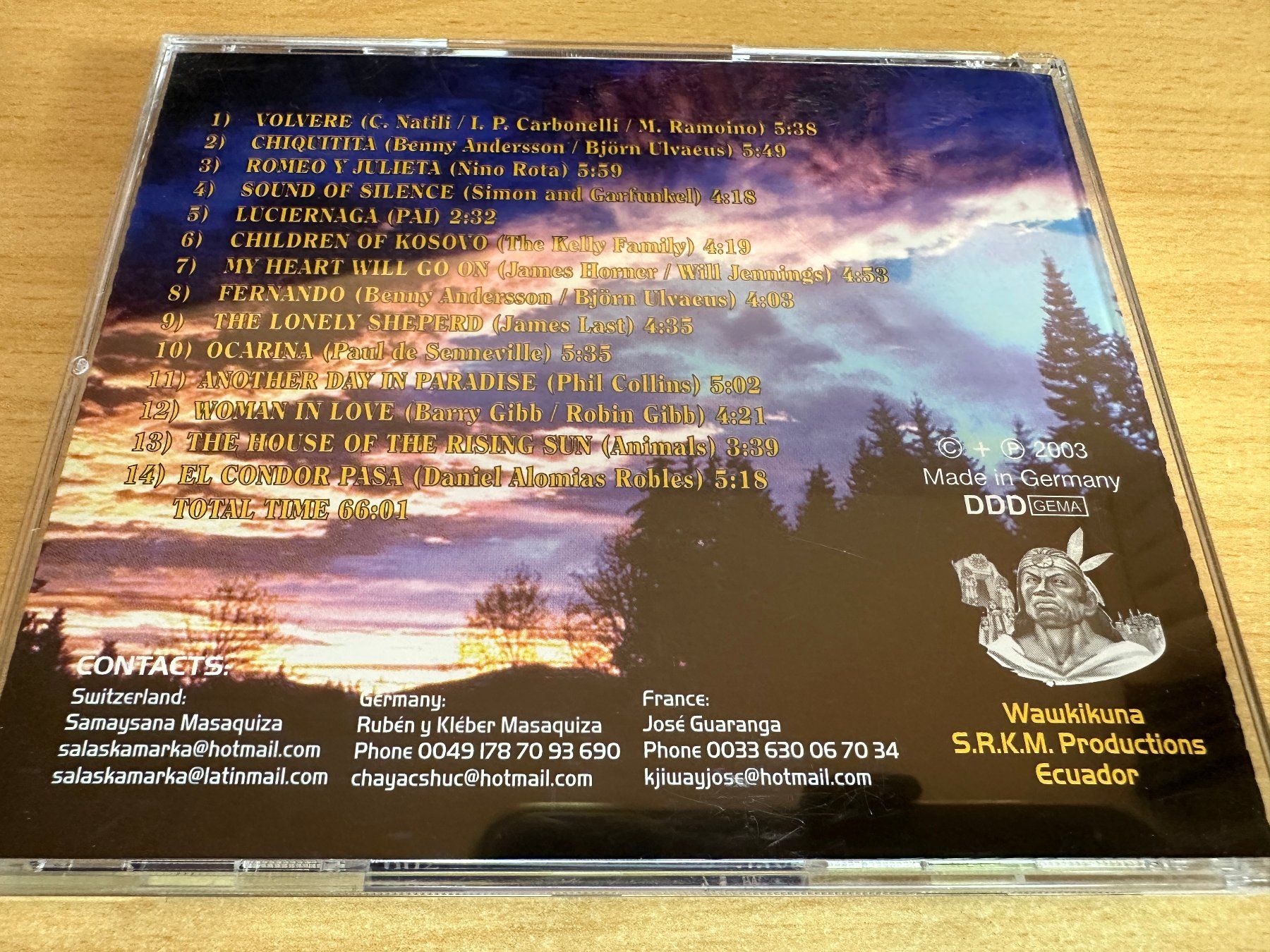 CD: Panflute Melodies Vol 1 - Salaskamarka – Usato da Rikon im Tösstal venduto da Alpenmutz 1
