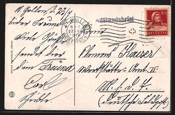Cartoline postali: St. Gallen, Blick in die Marktgasse, Str – Usato da Berlin venduto da bartko-reher 1