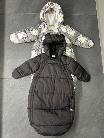 2 Schneeanzüge Neuwertig Gr 62/68