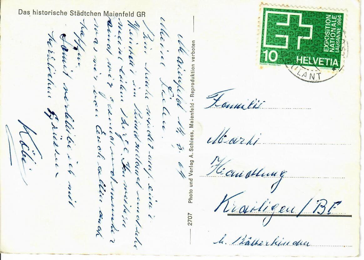 Cartes postales: Maienfeld – D'occasion à Hochdorf par Ziegel-16 1