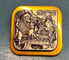 Fasnachtsplakette Littau 1983 Gold Mättli-Zunft Littau