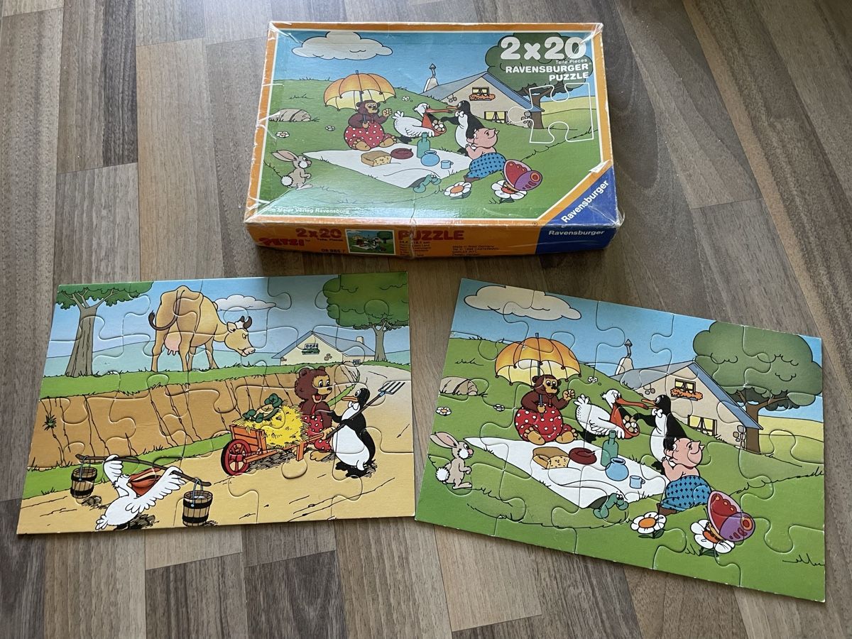 Ravensburger Puzzle: Ravensburger Puzzle 2x20 Teile Petzi – Usato da Birr venduto da himmelblau015