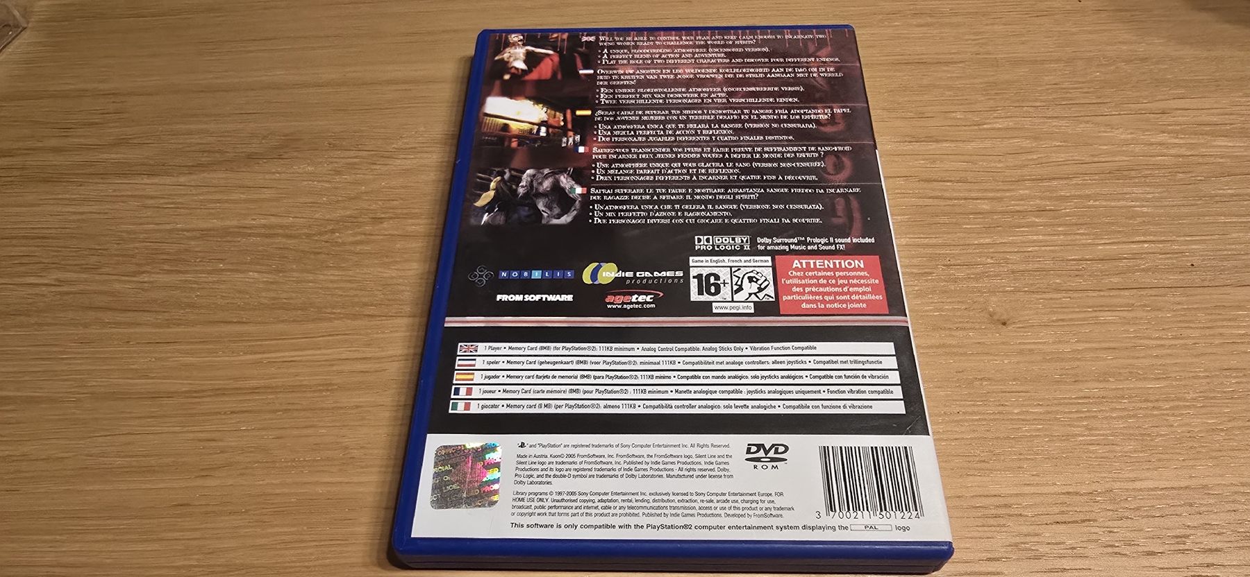 Sony Giochi: Kuon PS2 en français – Usato da Le Noirmont venduto da desoto55 1