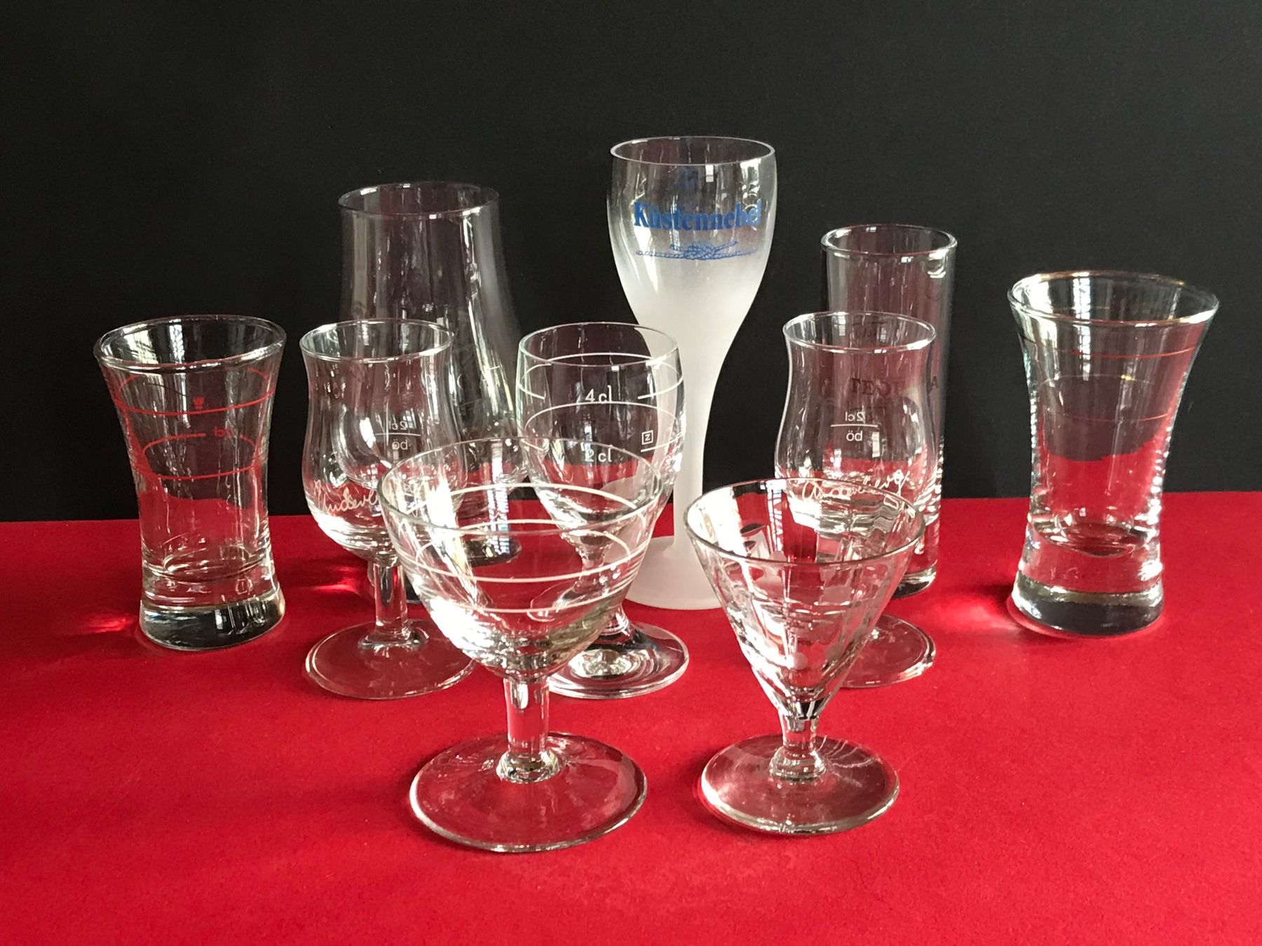 Bicchieri: Glas Gläser-Sammlung Whisky Schnaps Tequila + 10 Stk – Usato da Däniken SO venduto da allerlei54