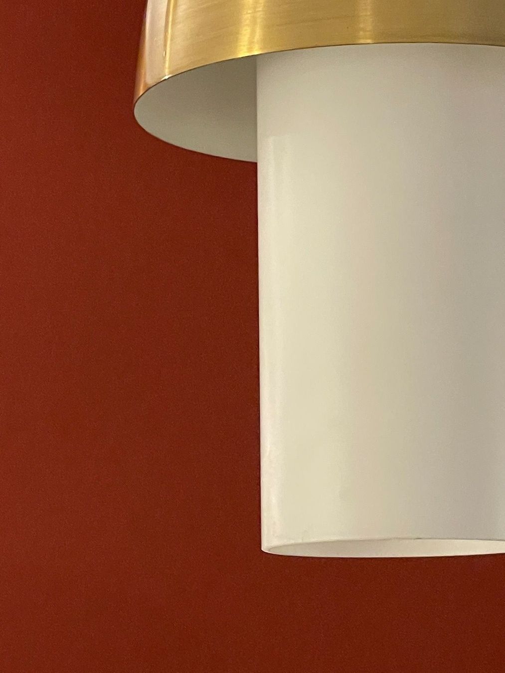 Lampadari & plafoniere: MidCentury Lampe Opalglas & Messing – Usato da Basel venduto da MidMod20C 1