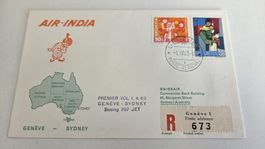 1963 Erstflug Genf -Sydney Air India