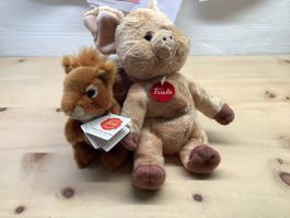 Plüschtier Schwein Trudi und Einhörnchen Marke Teddy