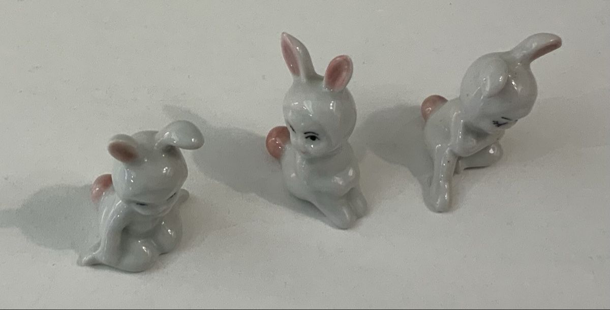Statuette: Trio déguisé en lapin – Usato da rolle venduto da Tontonjulot 2