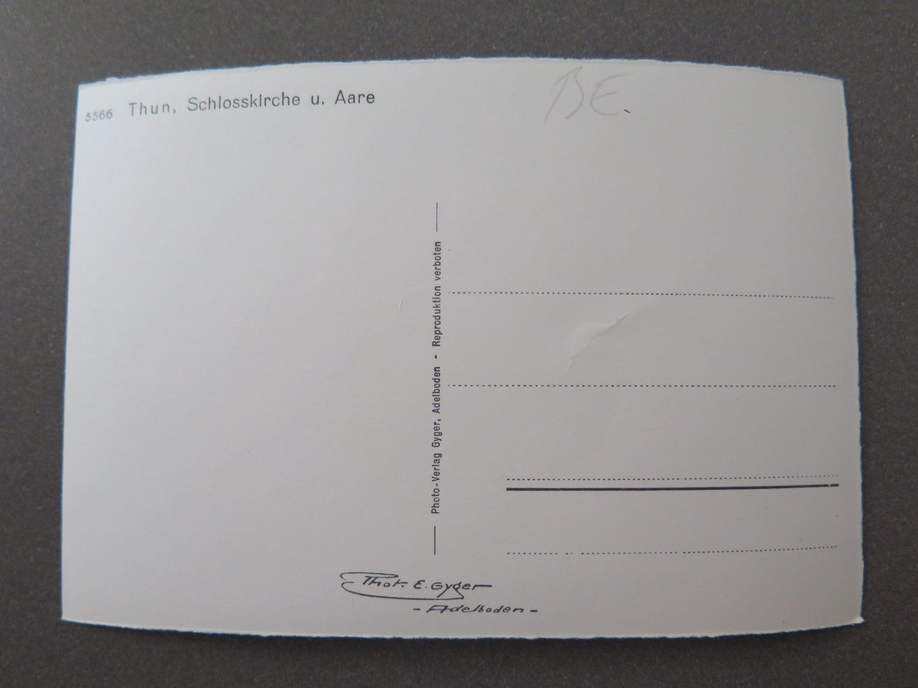 Cartoline postali: THUN - SCHLOSSKIRCHE U. AARE – Usato da Wittenbach venduto da lipasal 1
