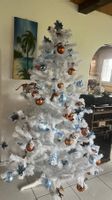 Weihnachtsbaum weiss mit Dekoration, NEU
