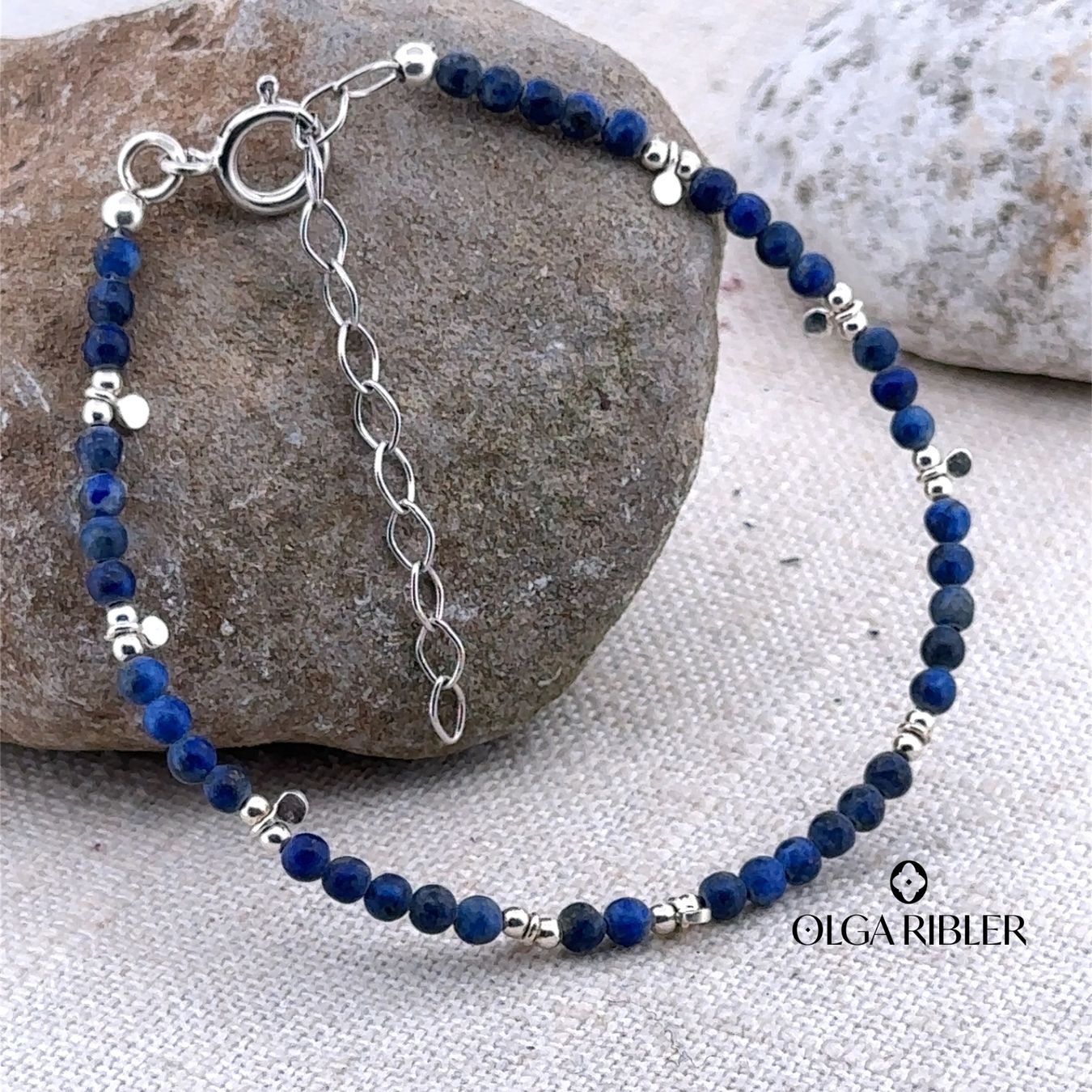Olga Ribler Bracciali & Braccialetti: Armband mit Lapislazuli – Nuovo (secondo la descrizione) da Luzern venduto da MonikaS03