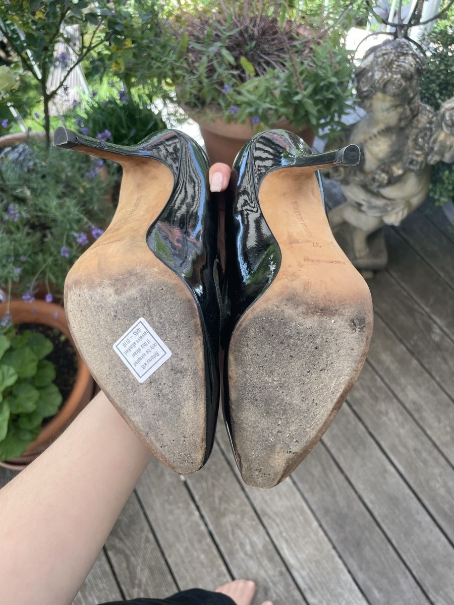 Manolo Blahnik Scarpe da donna: Manolo Blahnik Lackleder Capri Mary Janes – Usato da Niederwangen BE venduto da Bobstrrr 5