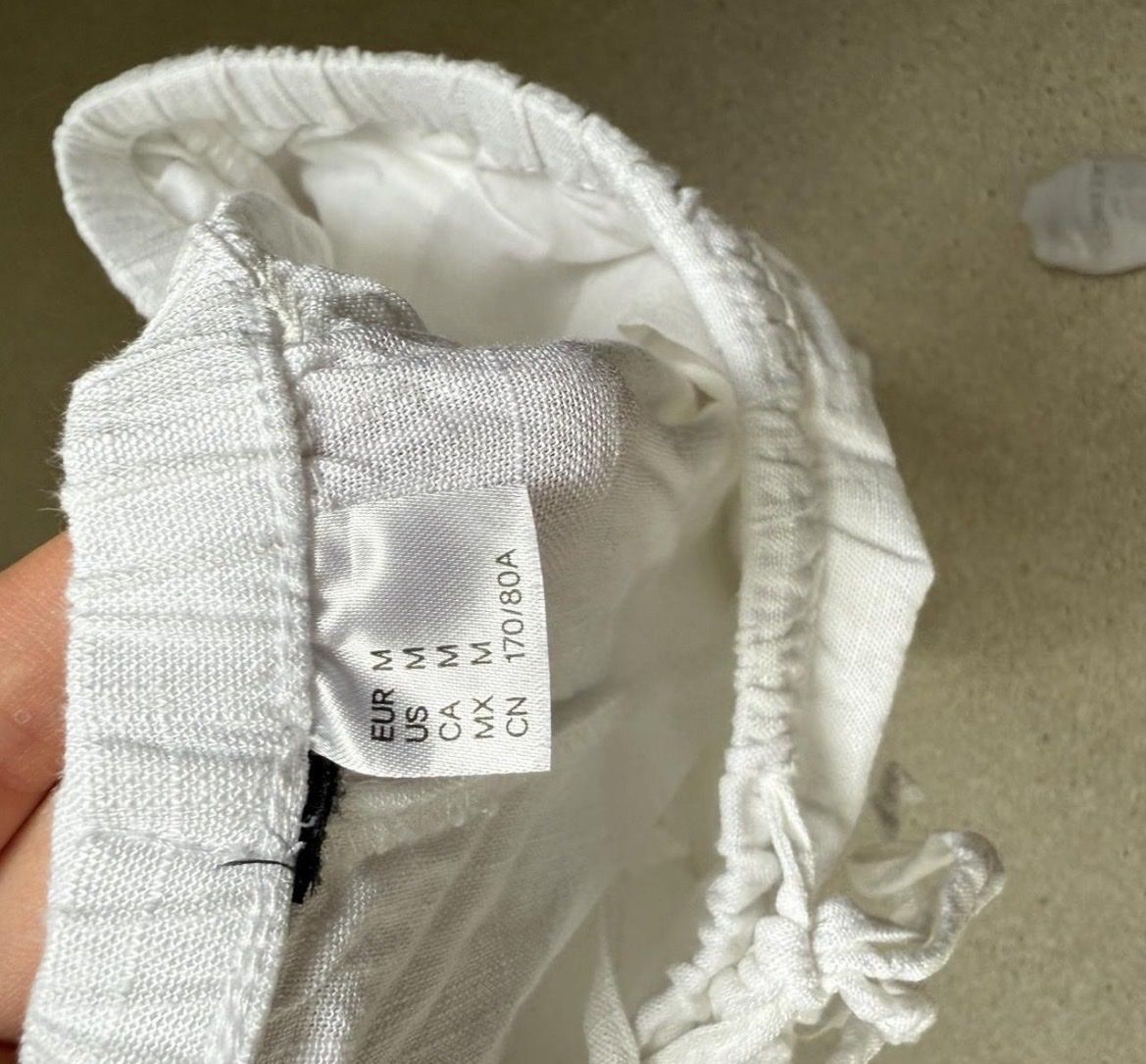 H&M Hosen: Hose weiss Grösse M „Leinenhose“ – Neu (gemäss Beschreibung) aus Vaduz von fit2u 3