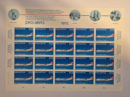 Briefmarken Bogen Pro Aero 1972 ungebraucht Philatelie