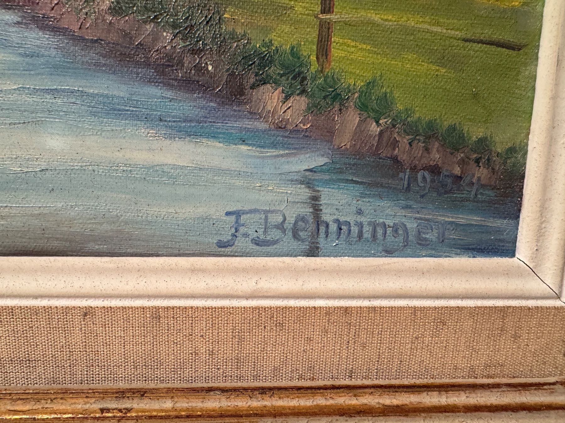 Tableaux: Ölbild See F. Behninger – D'occasion à Münsingen par Sabine87 1