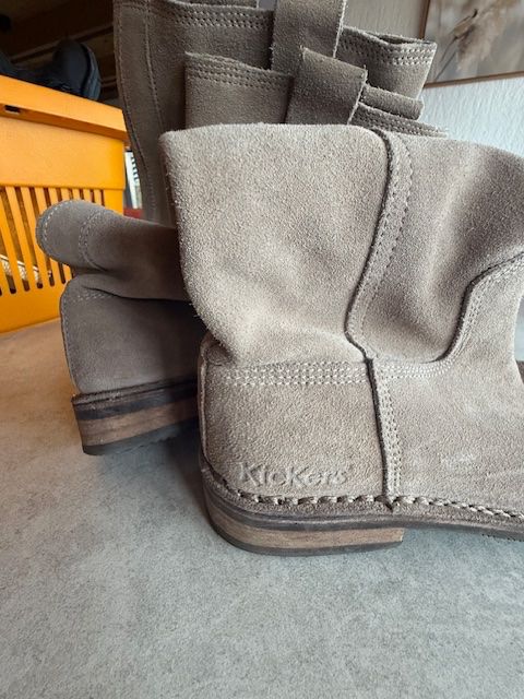 Kickers Damenschuhe: Bottes Kickers hautes en daim – Neu (gemäss Beschreibung) aus Enges von cordec 2