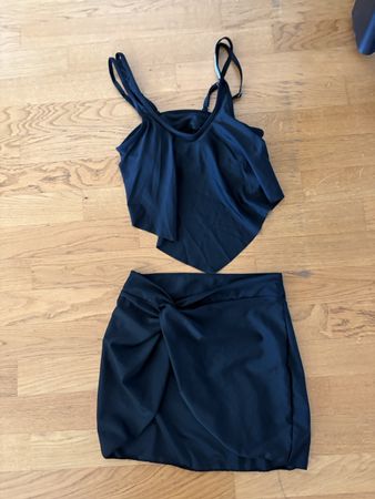 Schwarzes Strandkleid / Tunika Bikini Gr. S