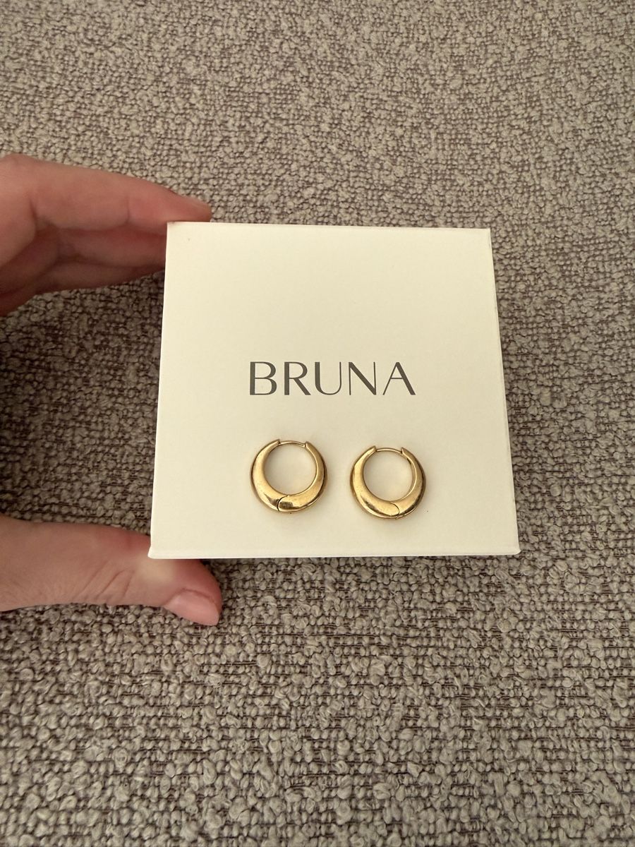 Orecchini pendenti & Orecchini a lobo: Bruna Gold Ohrringe (18k) - Merida Hoops Medium – Nuovo (secondo la descrizione) da Olten venduto da flosflomarkt 5