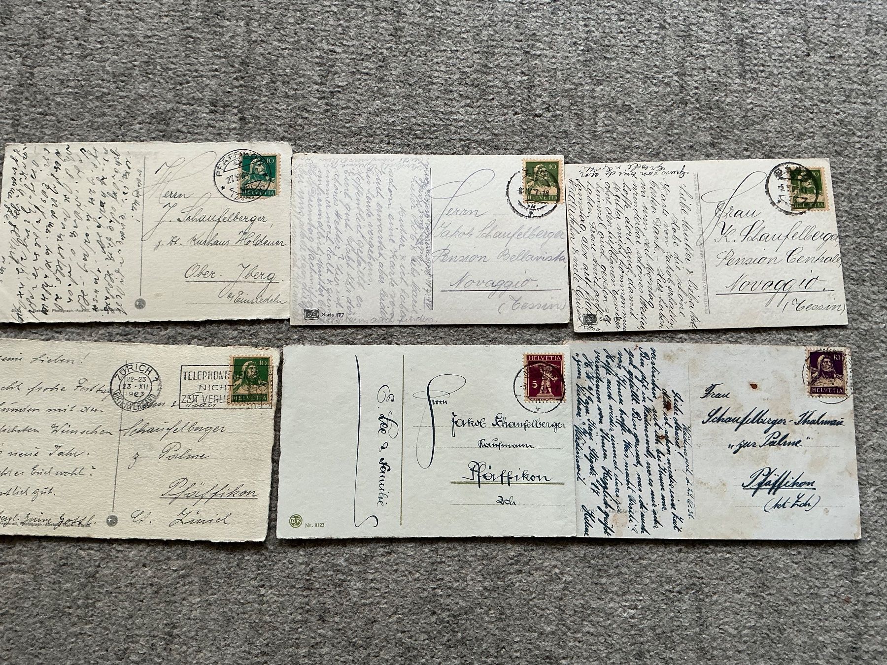 Ansichtskarten: Vintage Postkarten-Set mit Schweizer Landschaftsmotiven – Gebraucht aus Jona von Jancy60 4