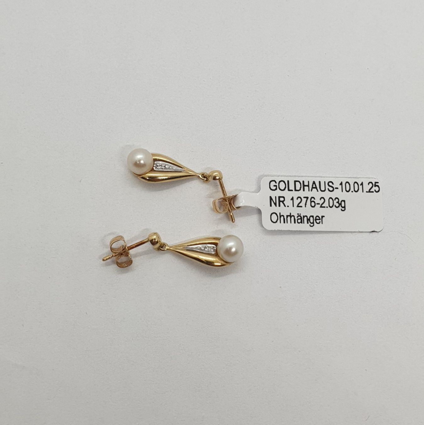 Ohrringe & -stecker: Echt 18K Gold - S.W.P Ohrhänger – Gebraucht aus Luzern von Luzern-Goldhaus 3
