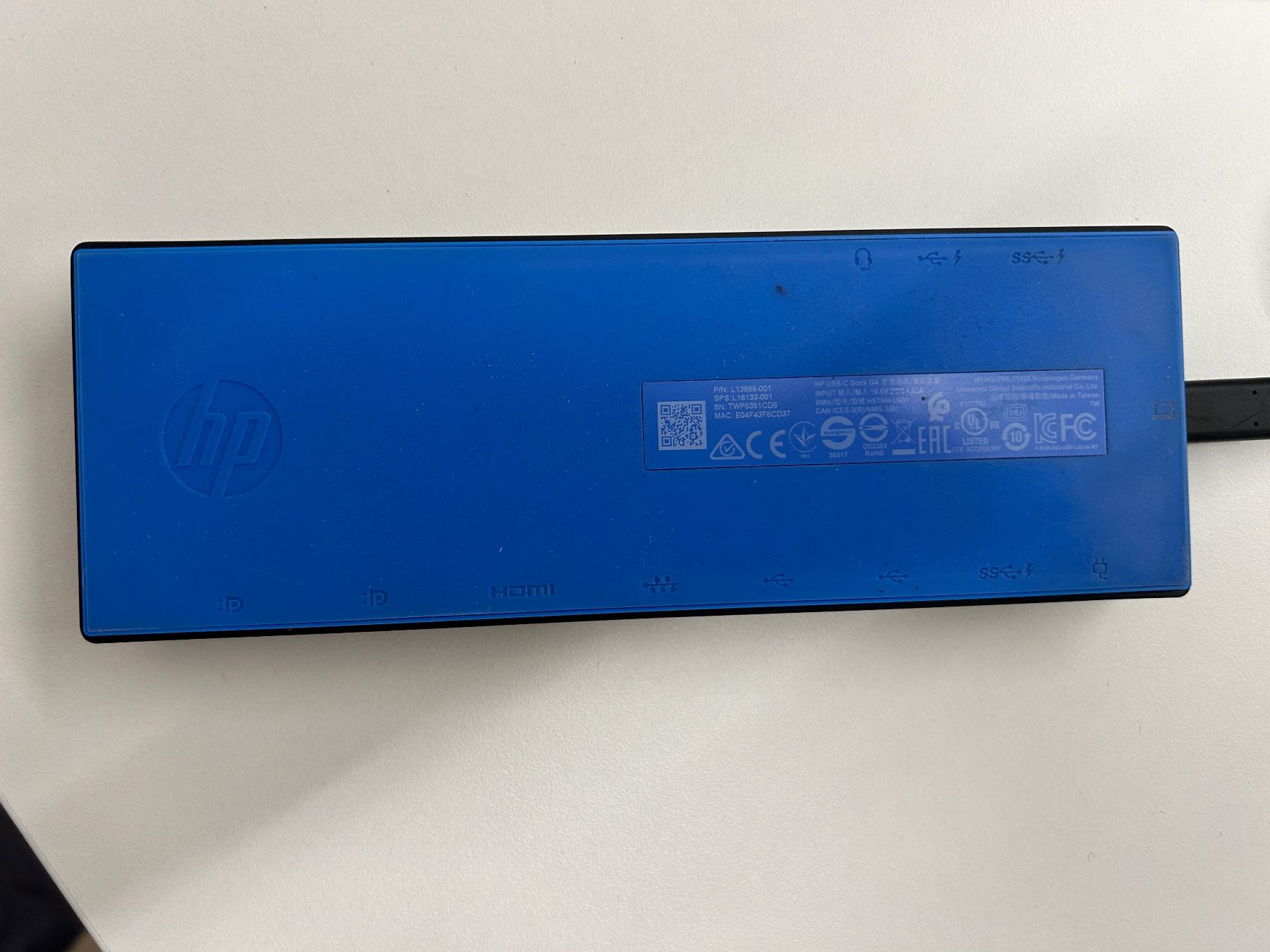 Hewlett Packard Dockingstation: HP usb-c dock G4 – Gebraucht aus Saland von truedin 3