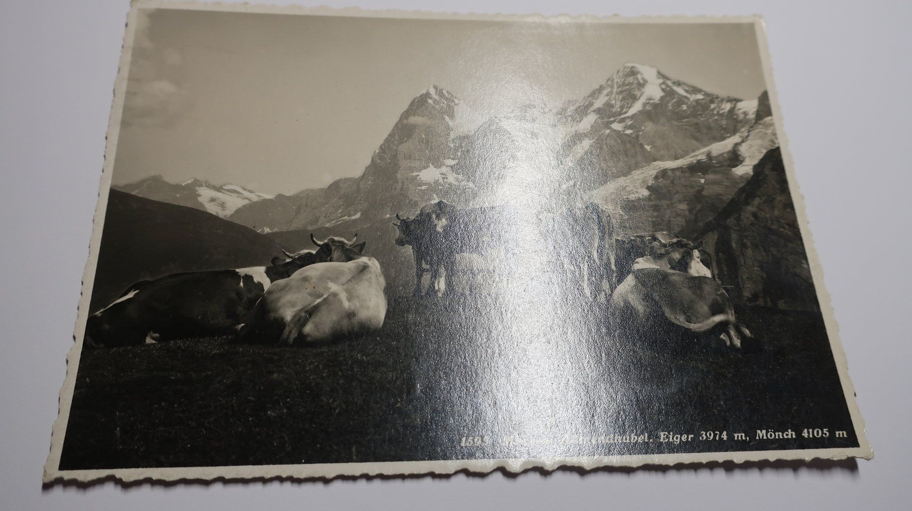 Cartoline postali: Mürren Allmendhubel Eiger, Mönch 1935 – Usato da Cormoret venduto da Pascalll2001 1