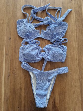 Berlook Bikini blau/weiss Gr. XS/S