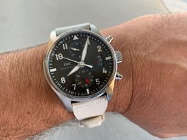 IWC Fliegeruhr Chronograph Spitfire IW387802 Top Zustand!