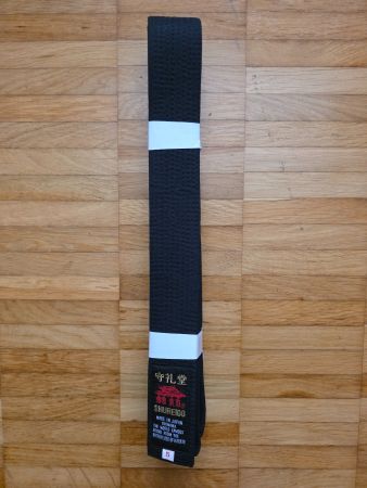 Gürtel (Obi) Kampfkunst schwarz Marke Shureido