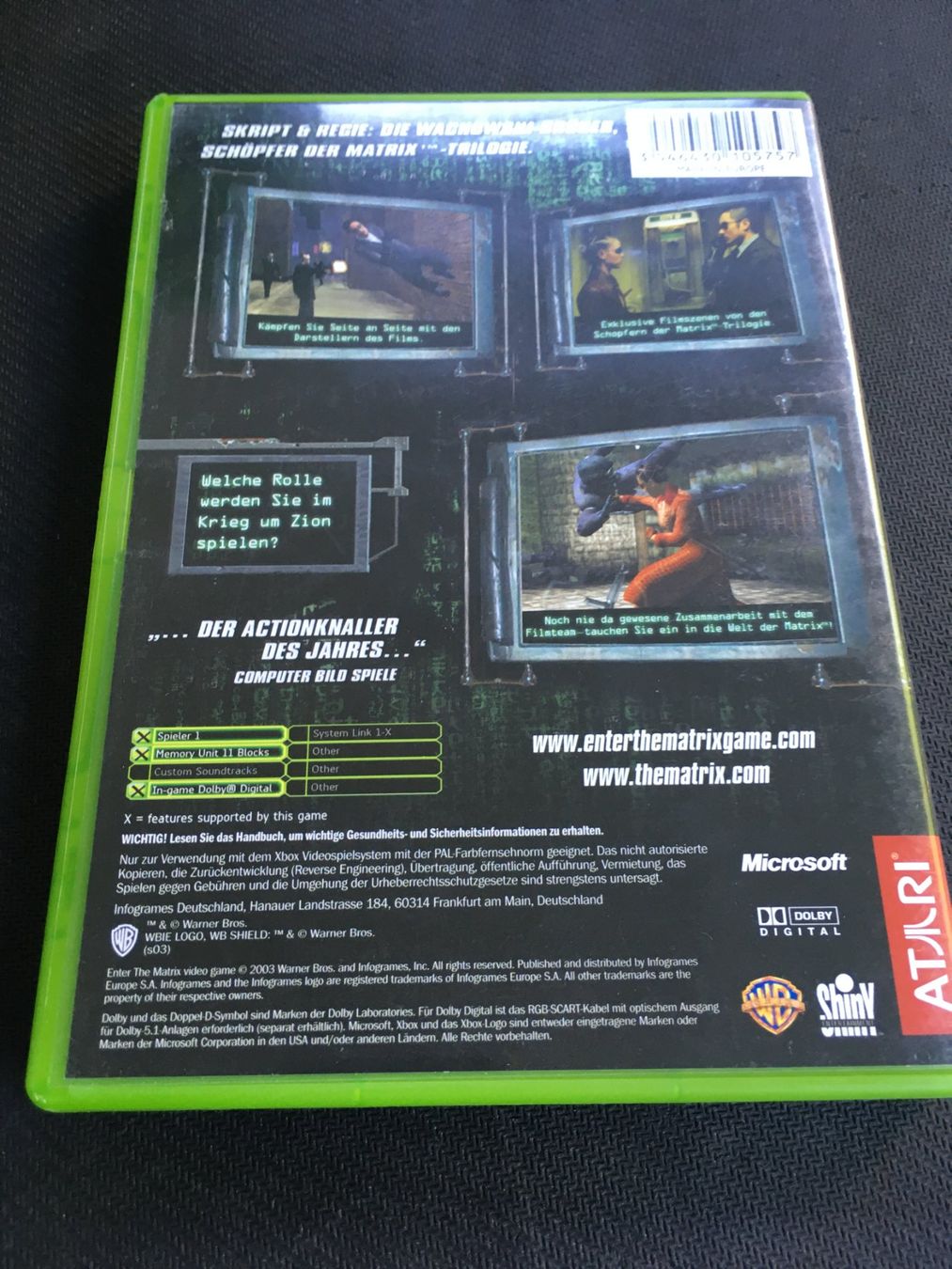 Microsoft Giochi: Enter the Matrix - Xbox Game – Usato da St.Gallen venduto da Punktchen01 1