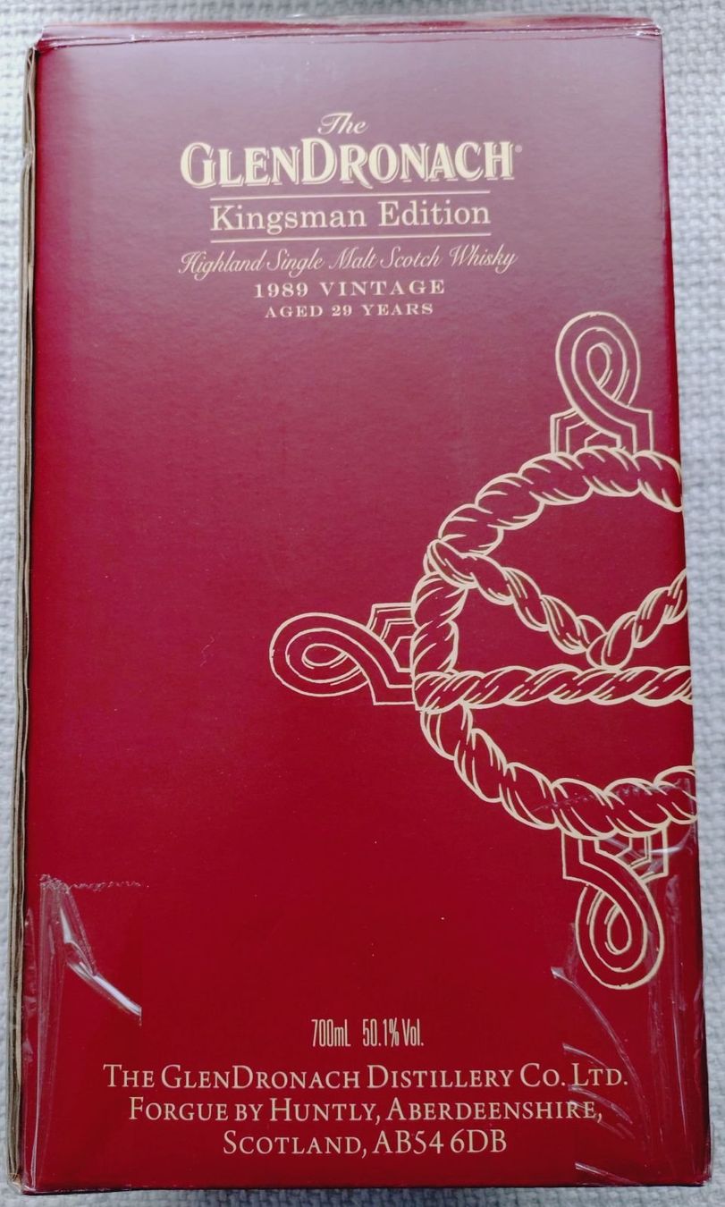Glendronach Bevande alcoliche: GlenDronach Kingsman Edition 1989 – Nuovo e nell'imballaggio originale da Grüningen venduto da Stargazer