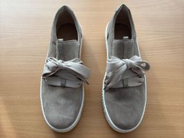 Gabor Sneaker Wildleder beige mit Schleife Grösse 40.5 (7)