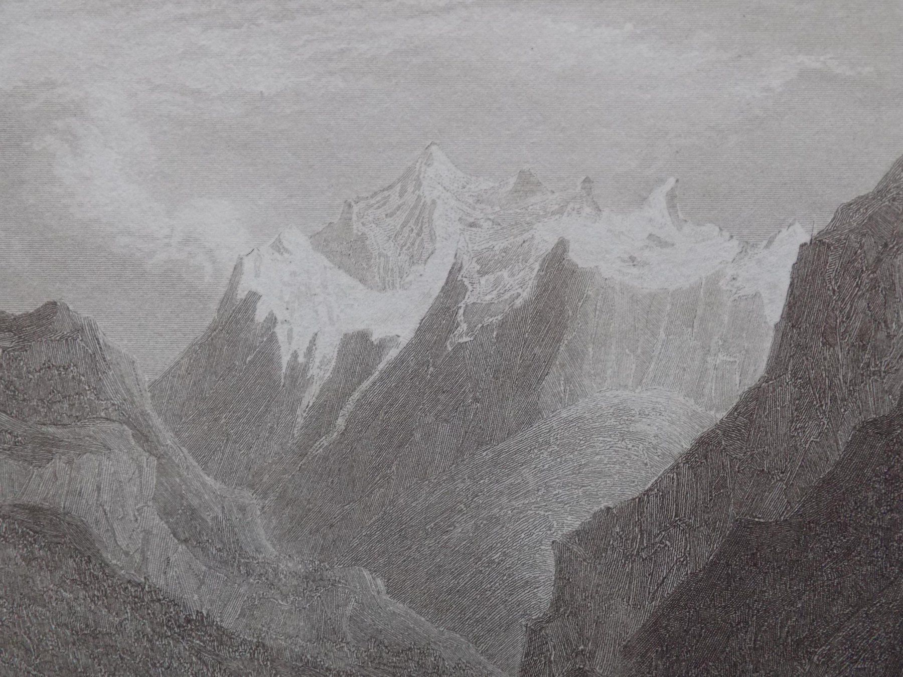 Gravures: Der Monte Rosa von Visp aus – D'occasion à Risch par Rischli15 7
