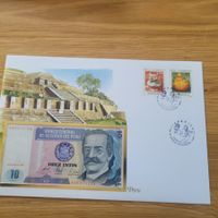Banknoten Brief - Lettre avec billet de banque Perou