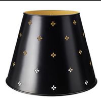Ikea Lampenschirm aus Metall, schwarz/gelb, neuwertig!