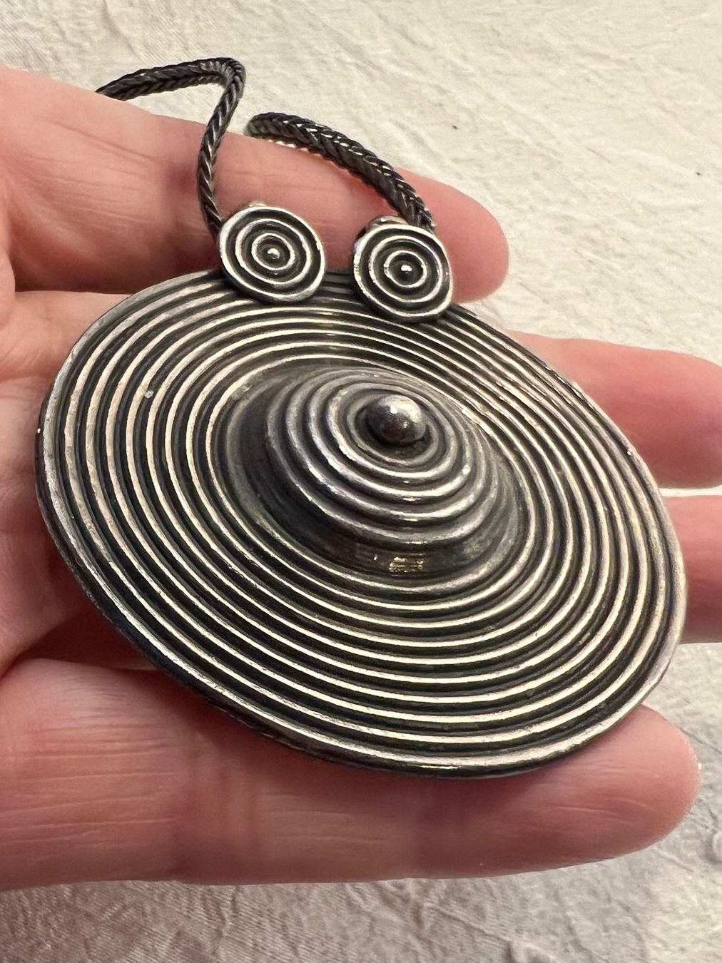 Catenine: Ancien collier, argent 800, Inde, pendentif et chaîne – Usato da Genève venduto da DELIRBEADS 6