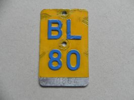 Mofanummer Mofa Nummer BL 80 Baselland 1980 Töffli Geschenk