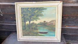 Peinture Gemälde Villin paysage