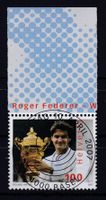 2007, SONDERMARKE, ROGER FEDERER, ET-VOLLSTEMPEL, 10.4.2007