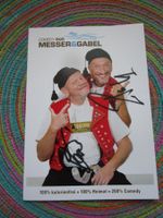 MESSER+GABEL KOMIKER DUO AUS APPENZELL AUTOGRAMM ORIGINAL