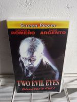 VHS TWO EVIL EYES SCREEN POWER VIDEO UNCUT HORROR ARGENTO