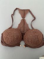 Victoria's Secret Pink BH - Gr. 32C / 70C, braune Spitze