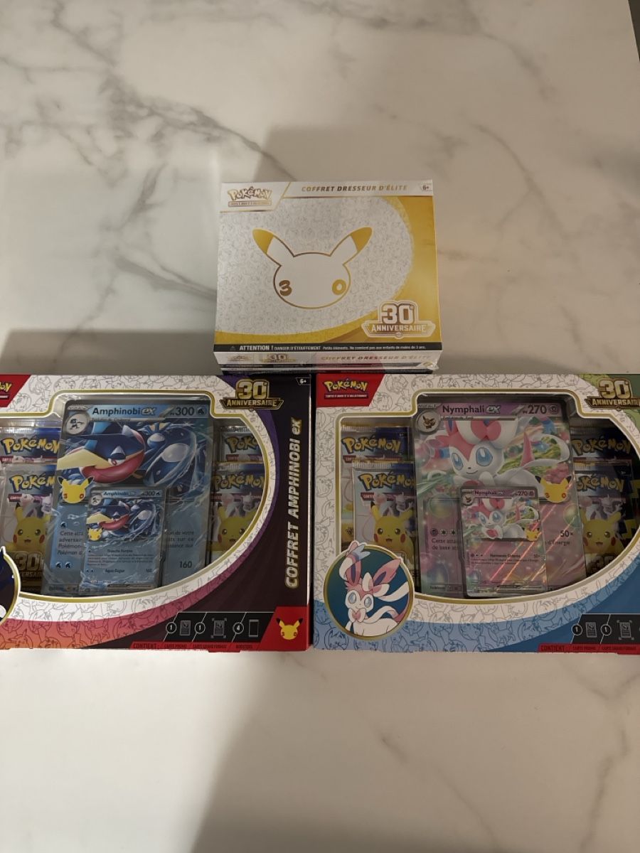 Pokémon Sammelbilder & Trading cards: Etb et coffrets 30ans en fr – Neu und originalverpackt aus Sion von Nddddd