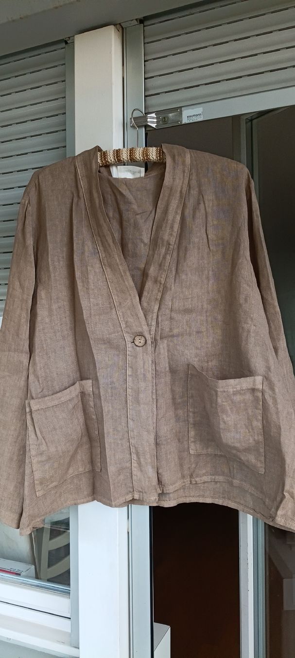 Giacche:  Linen Jacket Size L Spring/Summer Bohemian Style – Nuovo (secondo la descrizione) da Zürich venduto da cat_9cvz 1