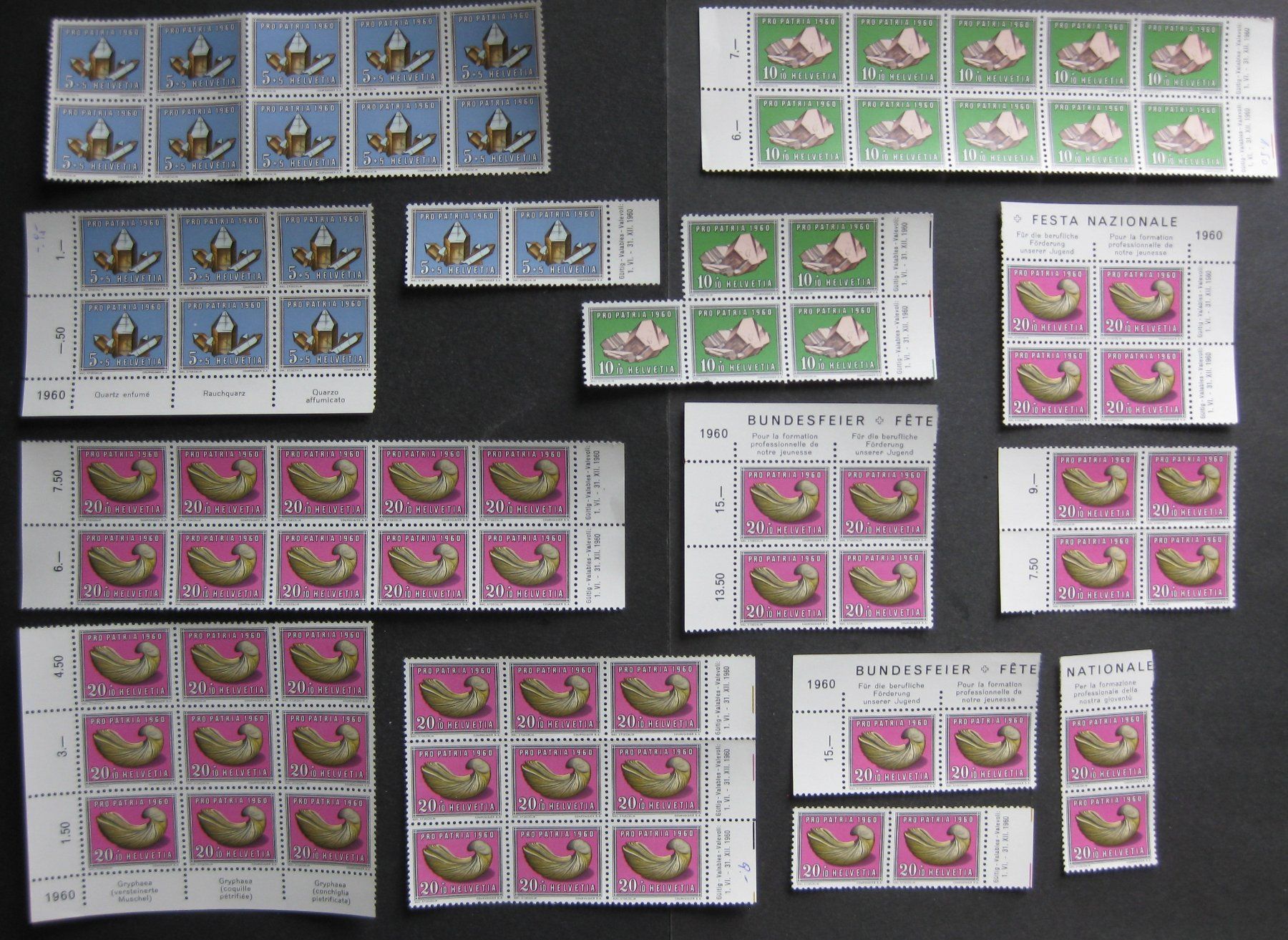 Tous les timbres: PP 1960 postfrisch – Neuf (Voir description) à Frauenfeld par Interessent1