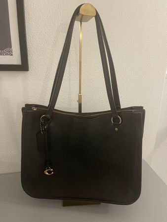 Coach Tasche Leder schwarz Shopper  an 1.-fr