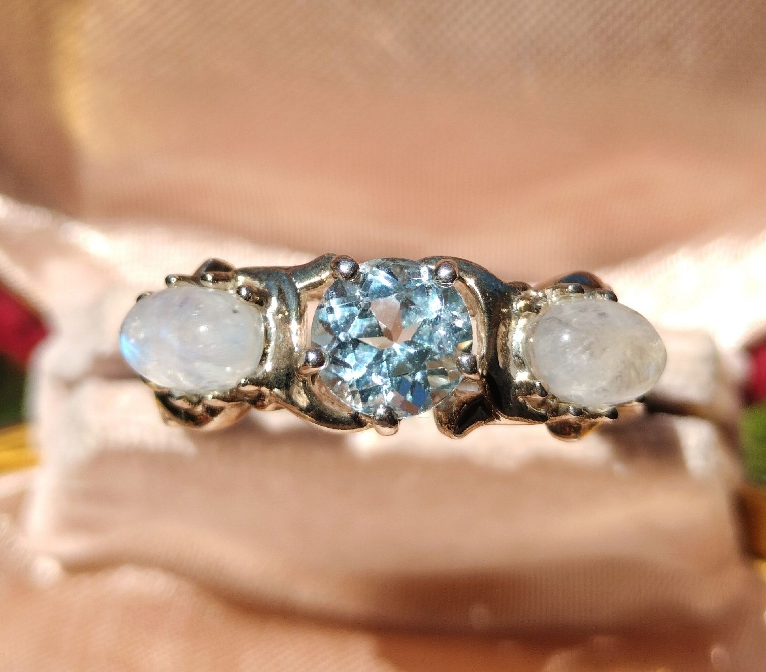 Ringe: Vintage Mondstein Topaz Ring 925 Silber – Gebraucht aus schwyz von larry91sz 4