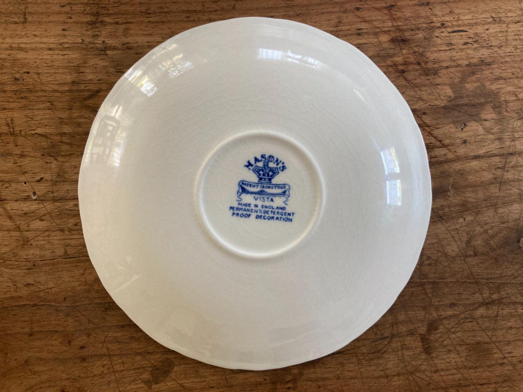 Piatti: MASON'S  ENGLAND  UNTERTASSE  TELLER  GEMARKT – Usato da Subingen venduto da Etageren 4